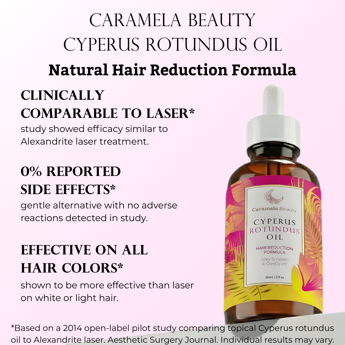 Karamela Beauty Cyperus Rotundus Oil for Natural Hair Reduction