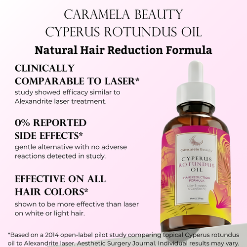Karamela Beauty Cyperus Rotundus Oil for Natural Hair Reduction