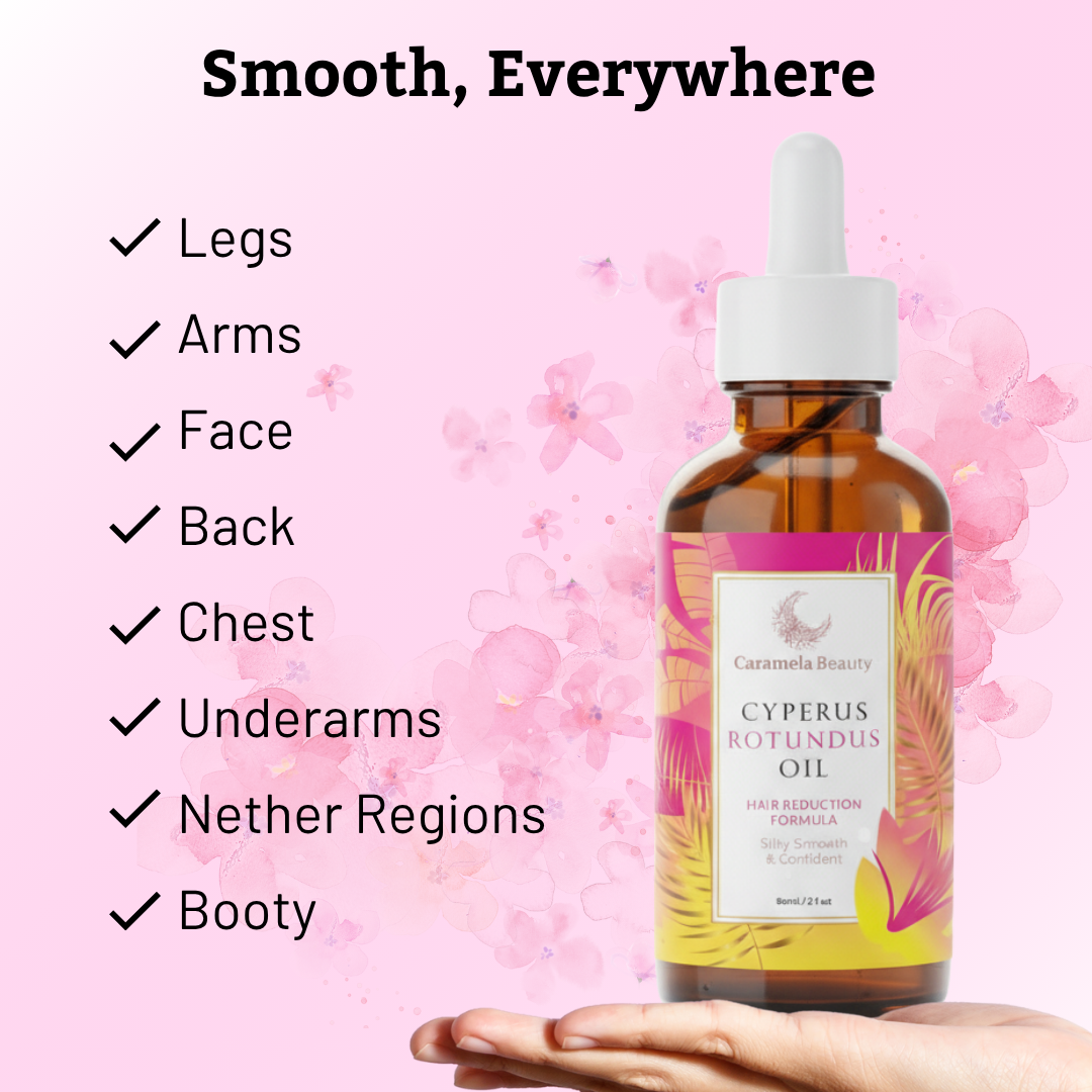 Karamela Beauty Cyperus Rotundus Oil for Natural Hair Reduction